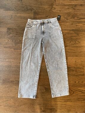 Kut from the Kloth High-Rise Light Gray Washed Jeans